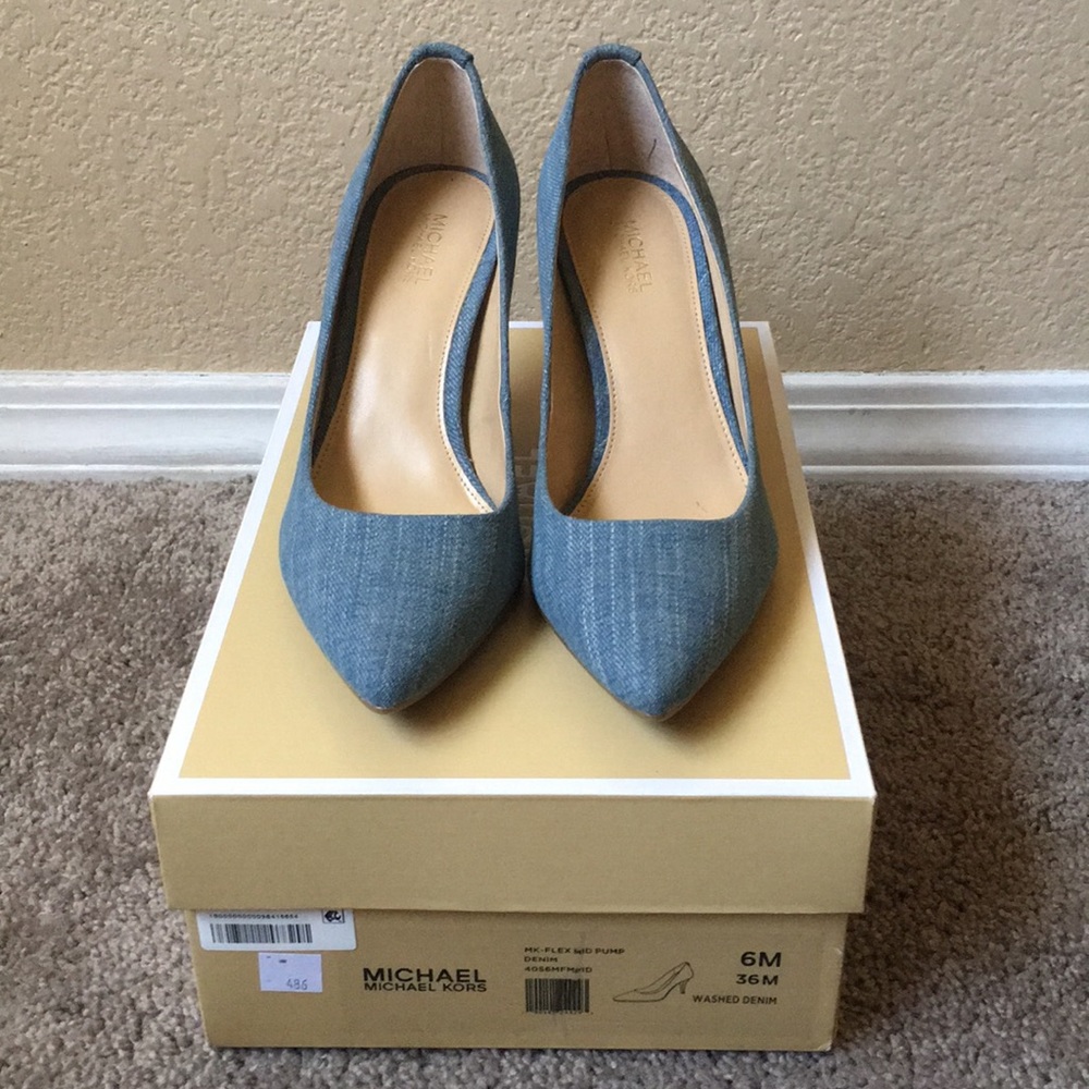 Michael Kors Denim Mid Flex Pump